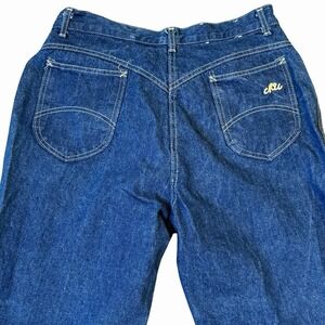 Vintage Chic Jeans Made In USA High Rise Bootcut Dark Wash Size 16/29 70s 80s‎